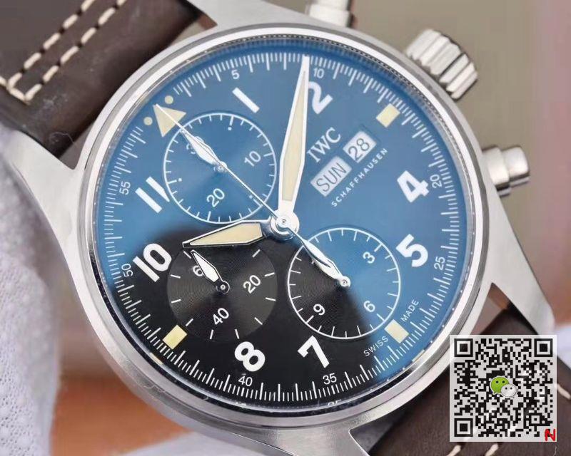 Replica IWC Pilot IW387903 2019 New Spitfire Chronograph ZF Factory 1:1 Best Edition Stainless Steel Case Swiss ETA7750