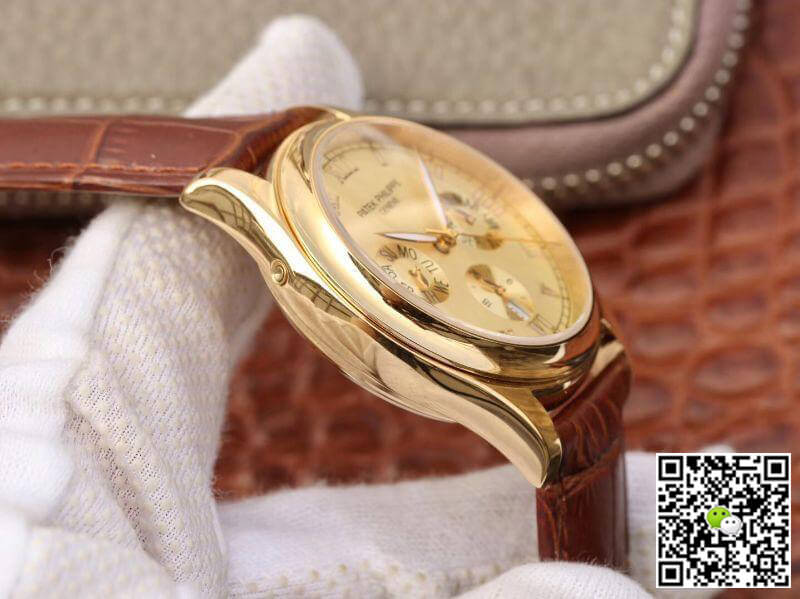 Replica Pat*k Phi1i*pe Complications Annual Calendar 1:1 Best Edition Swiss ETA315SQA Gold Dial
