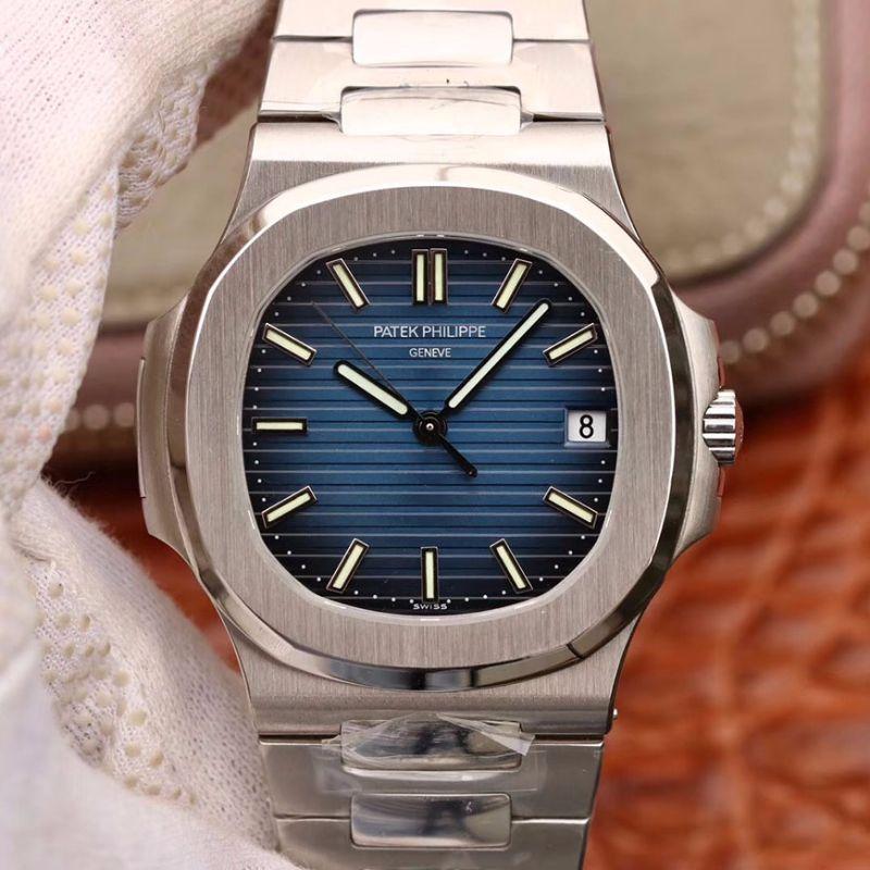 Replica Pat*k Phi1i*pe Nautilus Jumbo 5711/1A-010 PF Factory 1:1 Best Edition Swiss ETA324 Blue Dial