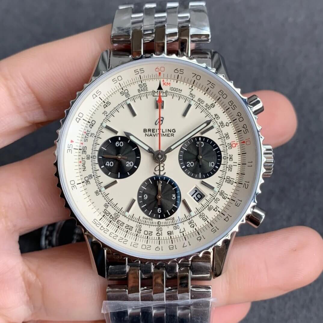 Replica Breitling Navitimer 1 B01 AB0121211G1A1 1:1 Best Edition GF Factory Stainless Steel