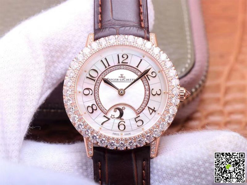 Replica Jaeger LeCoultre Rendez Vous Q3523570 1:1 Best Edition ZF Factory Rose Gold D1am0nd Swiss ETA925B/1