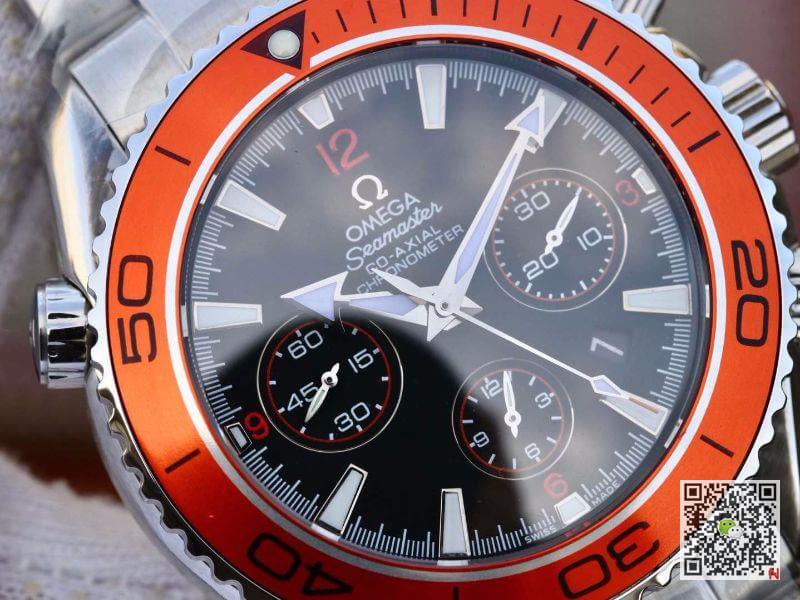Replica 0me*ga Seamaster Planet Ocean 232.30.46.51.01.002 1:1 Best Edition Swiss ETA7750 Black Dial with orange marker