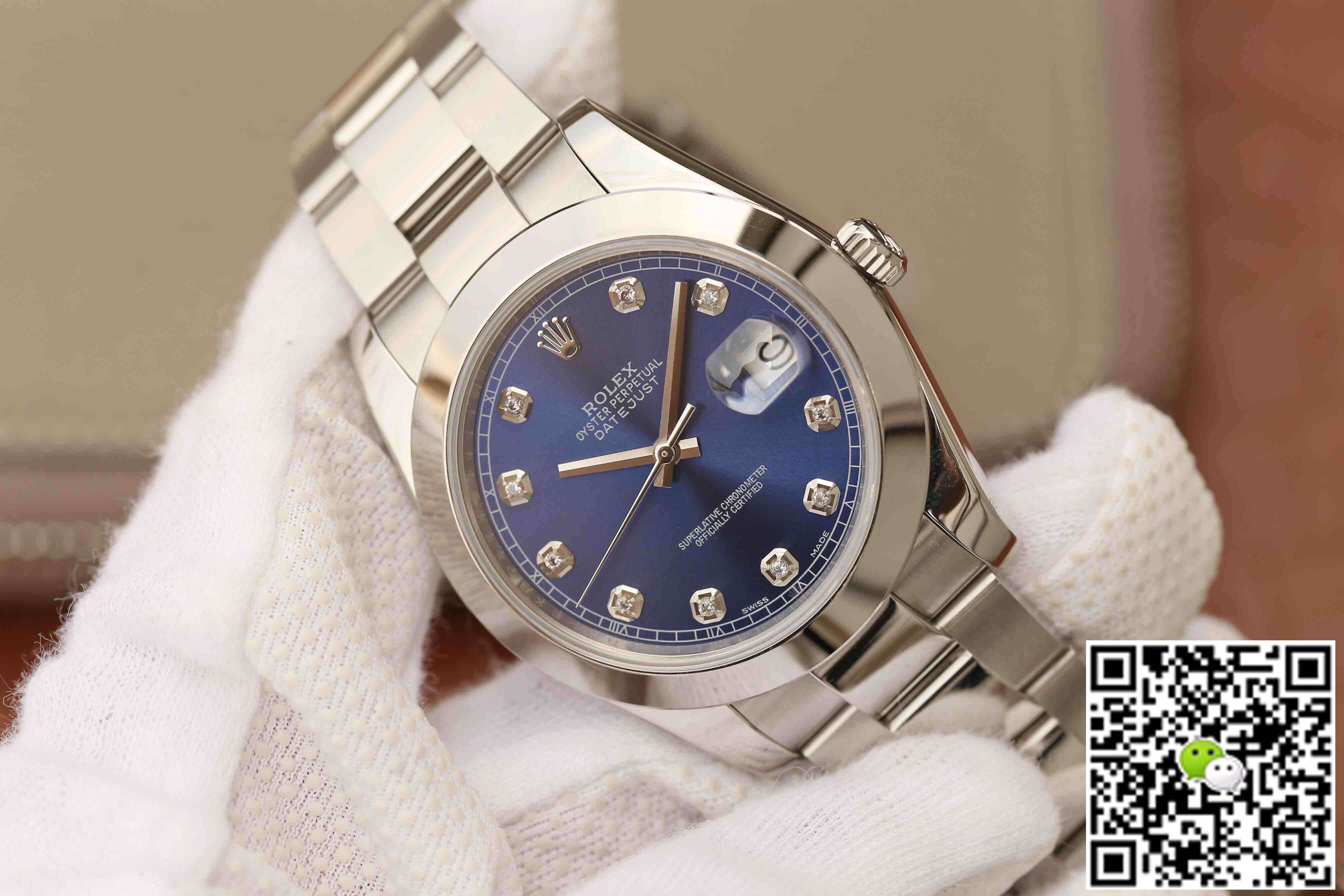 Replica R01ex Datejust M126300 1:1 Best Edition EW Factory Blue Dial