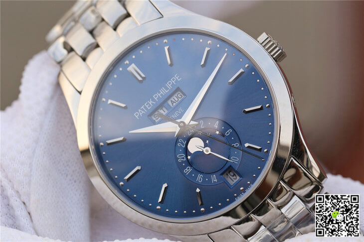 Replica Pat*k Phi1i*pe Complications 5396/1G-001 1:1 Best Edition KM Factory White Gold Blue Dial