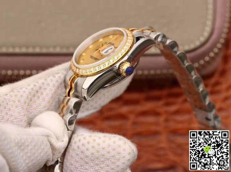 Replica R01ex Lady Datejust 28MM 1:1 Best Edition Swiss NH05 Movement Plating 18K Gold Dial