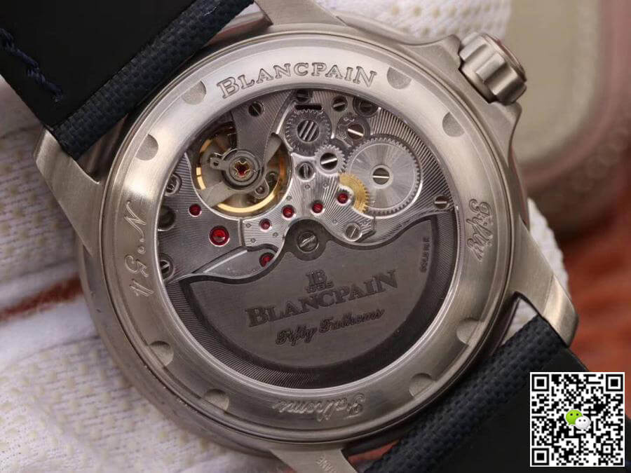 Replica Blancpain Fifty Fathoms 5015-12B40-O52A ZF Factory 1:1 Best Edition Swiss ETA2836-2 Black Sail-canvas Strap