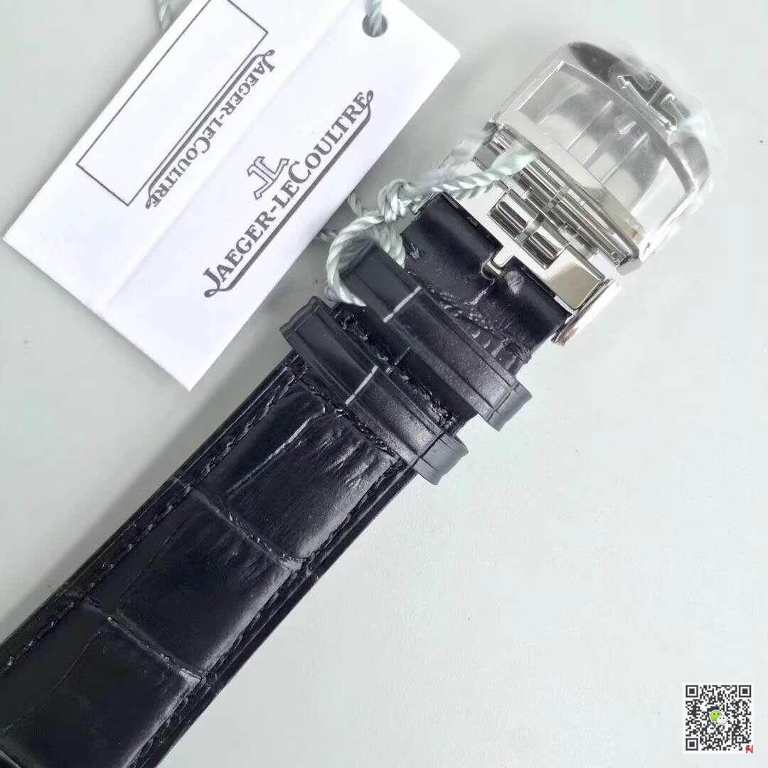 Replica Jaeger-LeCoultre Master Ultra-Thin Q1368420 ZF Factory 1:1 Best Edition Swiss ETA925 Silver Dial Black Leather Strap