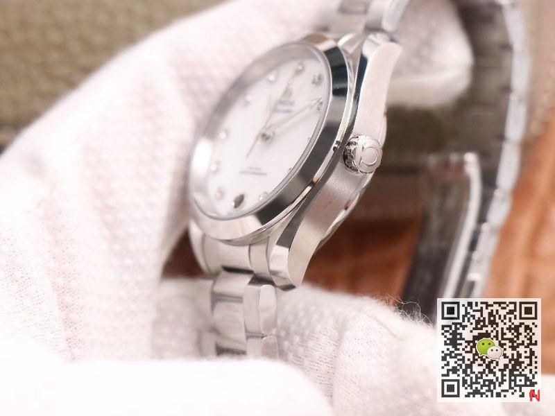 Replica 0me*ga Seamaster 220.10.38.20.52.001 Aqua Terra 150M 1:1 Best Edition VS Factory White dial Swiss 8800