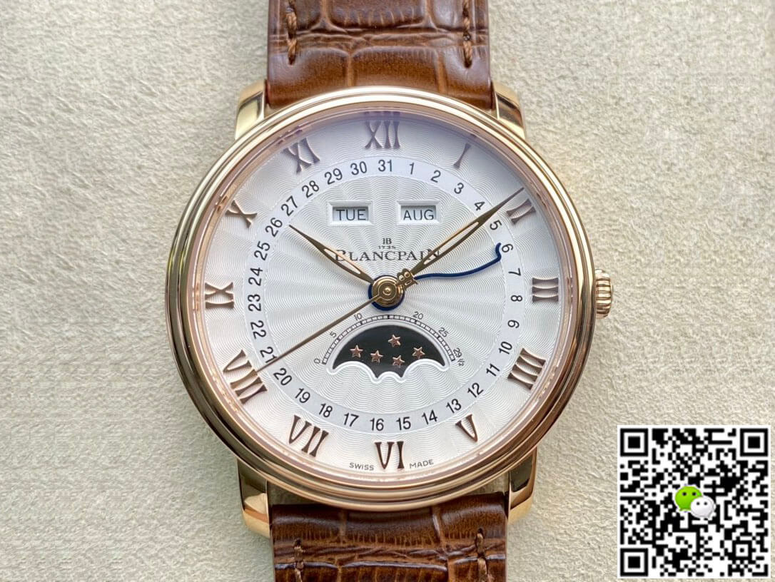 Replica Blancpain Villeret 6654 1:1 Best Edition OM Factory V3 Gold Case