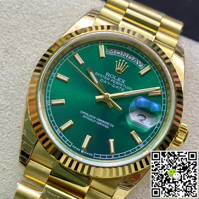 Replica R01ex Day Date 118238 1:1 Best Edition EW Factory Yellow Gold