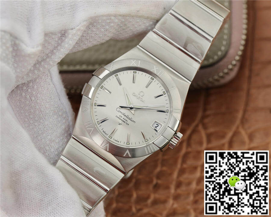 Replica 0me*ga Constellation 123.10.38.21.02.001 1:1 Best Edition VS Factory Silvery White Dial
