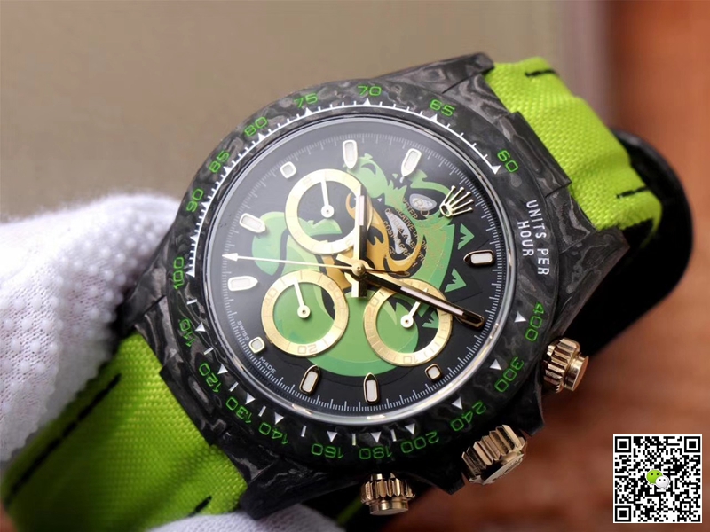 R01ex Daytona Replica Cosmos Green Exploded Dragon 1:1 Best Edition WWF Factory Swiss ETA7750