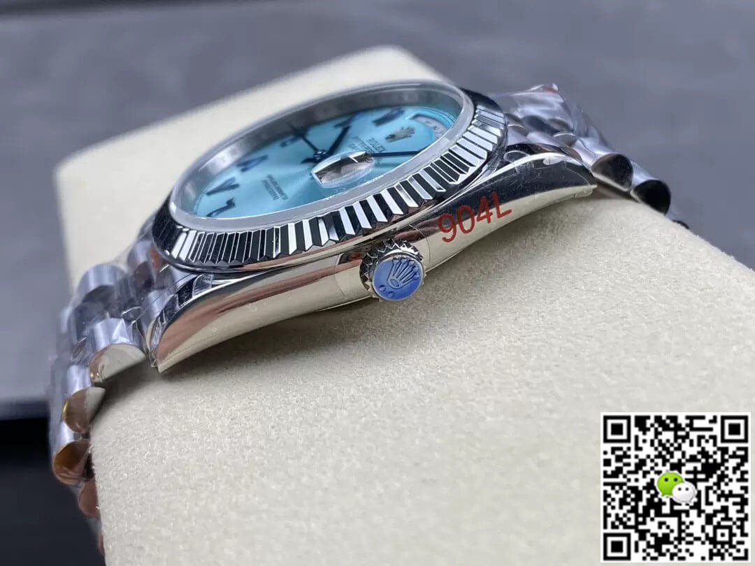 Replica R01ex Day Date M228236 1:1 Best Edition GM Factory V2 Middle Eastern Blue Dial