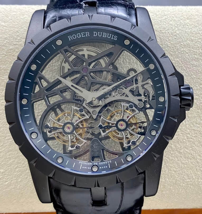 Replica Roger Dubuis Excalibur RDDBEX0364 1:1 Best Edition YS Factory Tourbillon Skeleton Dial