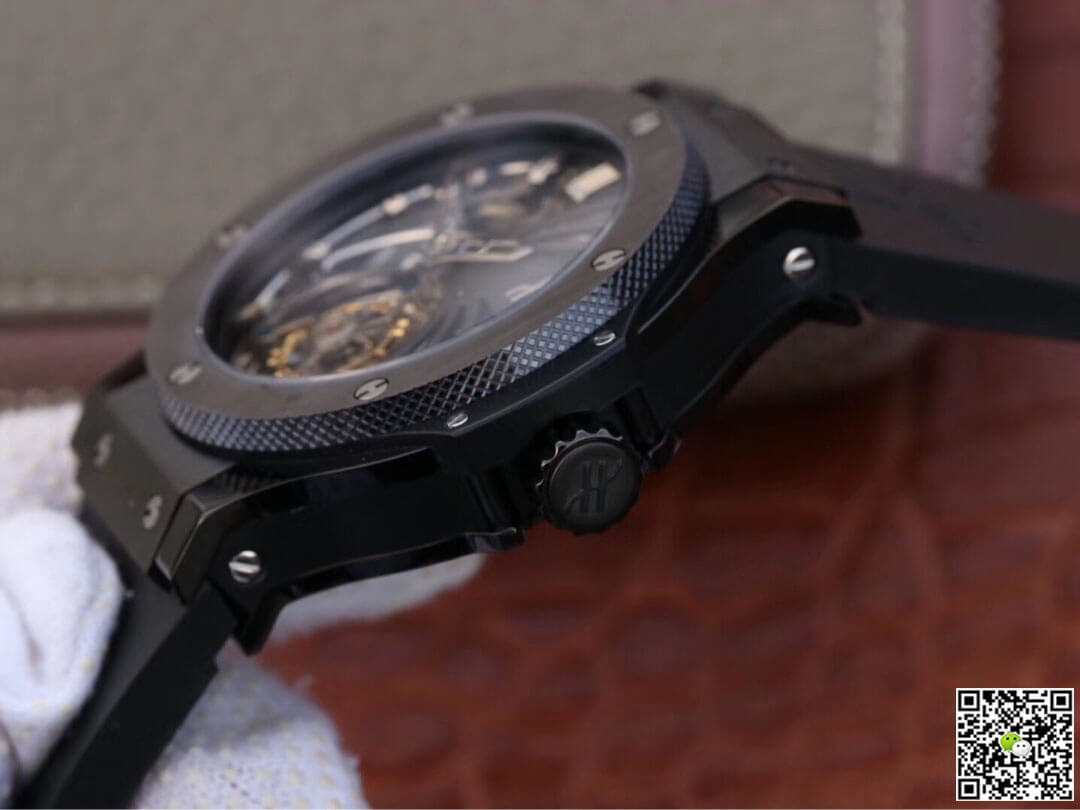 Replica Hublot Big Bang Hollow Tourbillon 1:1 Best Edition Ceramic Skeleton Dial