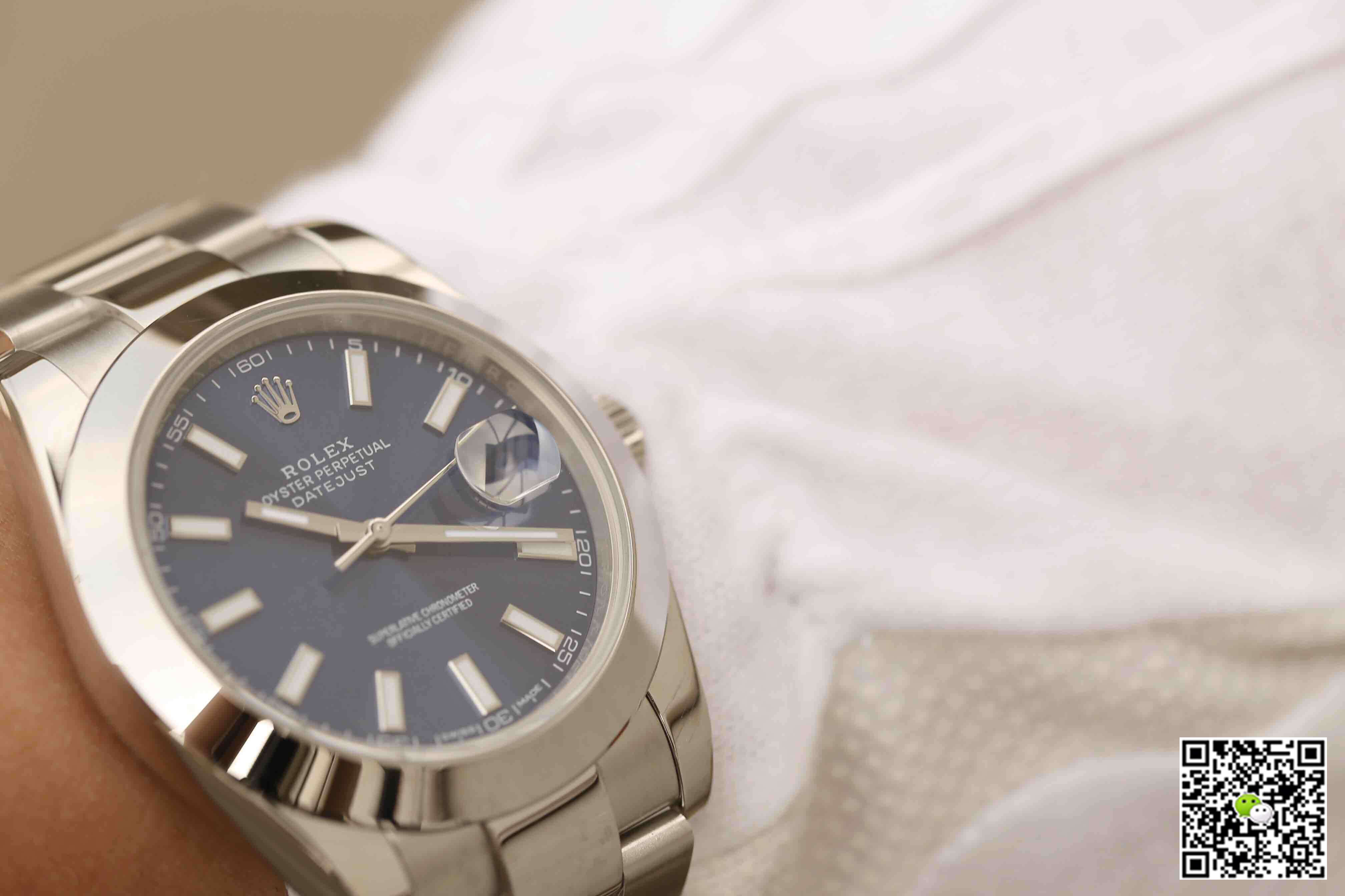 Replica R01ex Datejust M126300-0001 1:1 Best Edition EW Factory Blue Dial