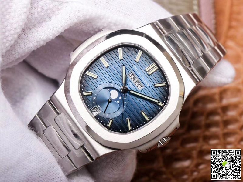 Replica Pat*k Phi1i*pe Nautilus 5726/1A-014 1:1 Best Edition PF Factory Blue Dial Swiss ETA324
