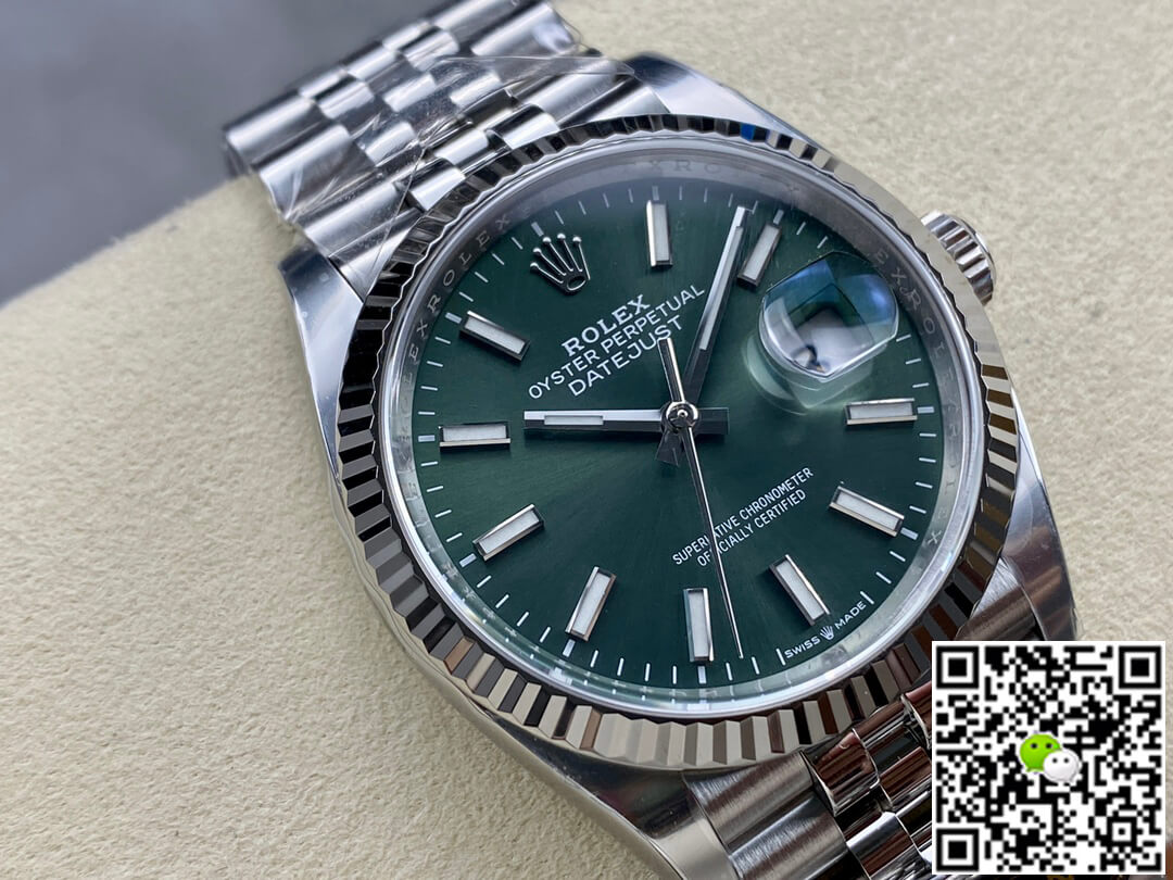 Replica R01ex Datejust M126234-0051 36MM 1:1 Best Edition Clean Factory Green Dial