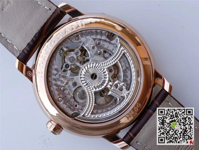 Replica Blancpain Villeret 6025-1542-55 Real Tourbillon 1:1 Best Edition JB Factory Rose Gold Case Swiss Cal.25