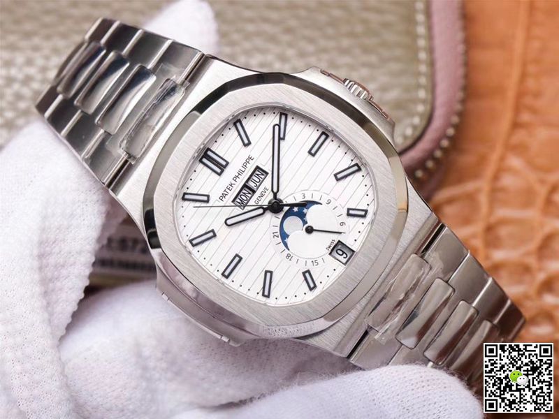 Replica Pat*k Phi1i*pe Nautilus 5726/1A-010 1:1 Best Edition PF Factory White Dial Swiss ETA324