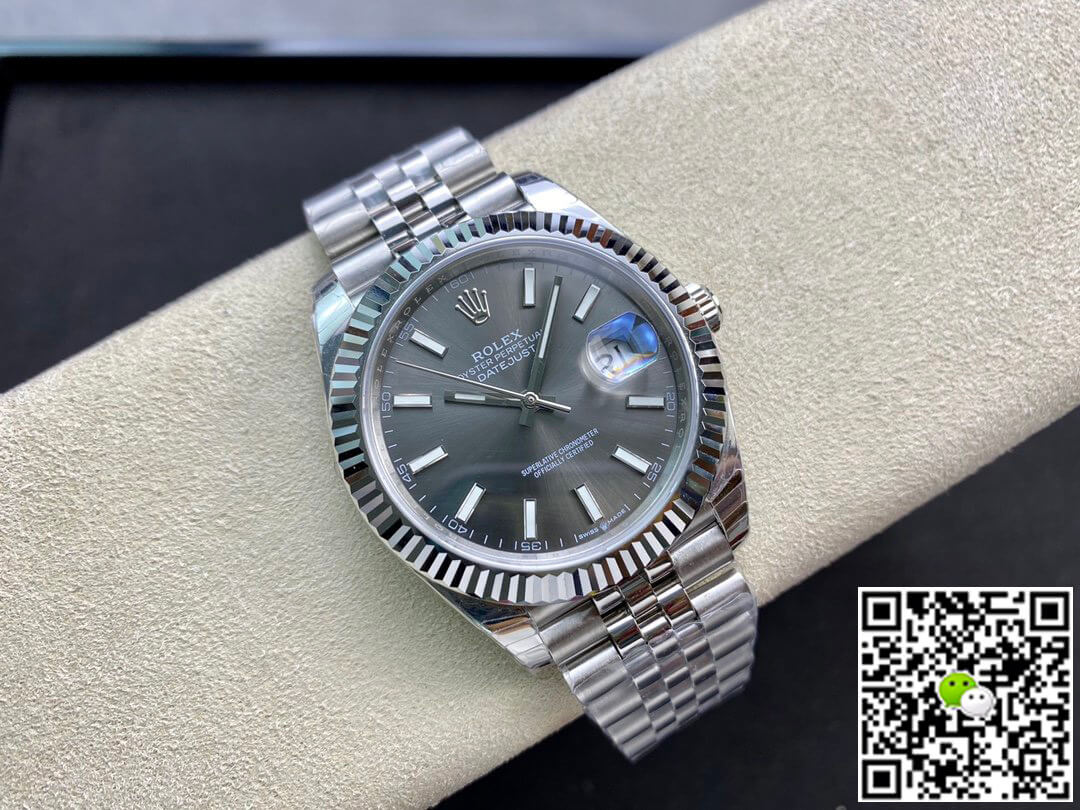 Replica R01ex Datejust M126334-0014 1:1 Best Edition EW Factory Grey Dial
