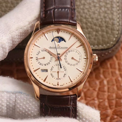 Replica Jaeger LeCoultre Master Ultra Thin 1302520 1:1 Best Edition V9 Factory Rose Gold Swiss ETA868