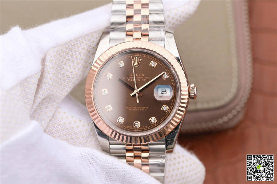 Replica R01ex Datejust M126331-0004 1:1 Best Edition EW Factory Brown Dial