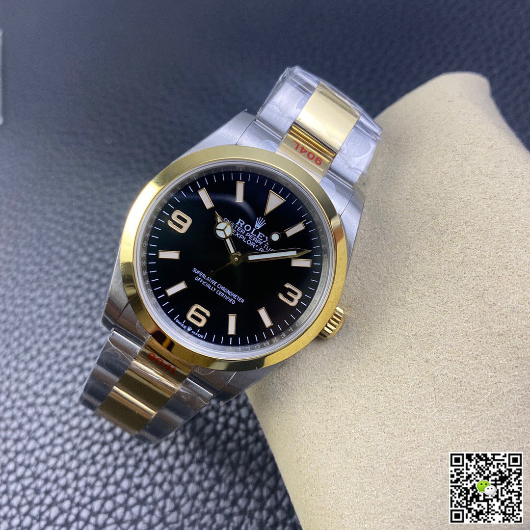 Replica R01ex Explorer M124273-0001 1:1 Best Edition EW Factory Yellow Gold