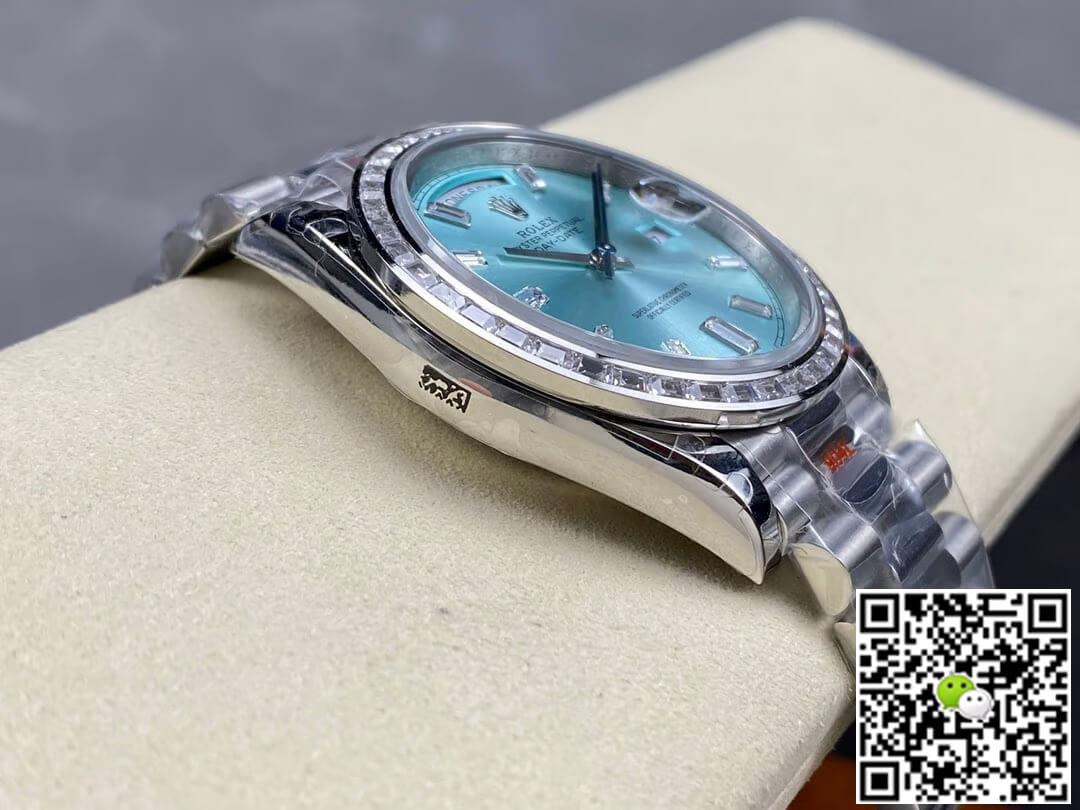 Replica R01ex Day Date M228396TBR-0002 1:1 Best Edition GM Factory Ice Blue Dial