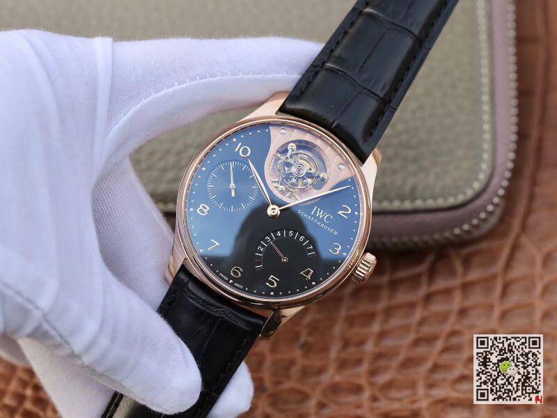 IWC Replica Portuguese IW504210 Tourbillon 18K Rosegold 1:1 Best Edition Swiss automatic complicated tourbillon movement