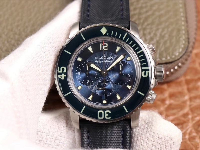 Replica Blancpain Fifty Fathoms 5085FB-1140-52B 1:1 Best Edition OM factory Blue Dial Swiss ETA7750