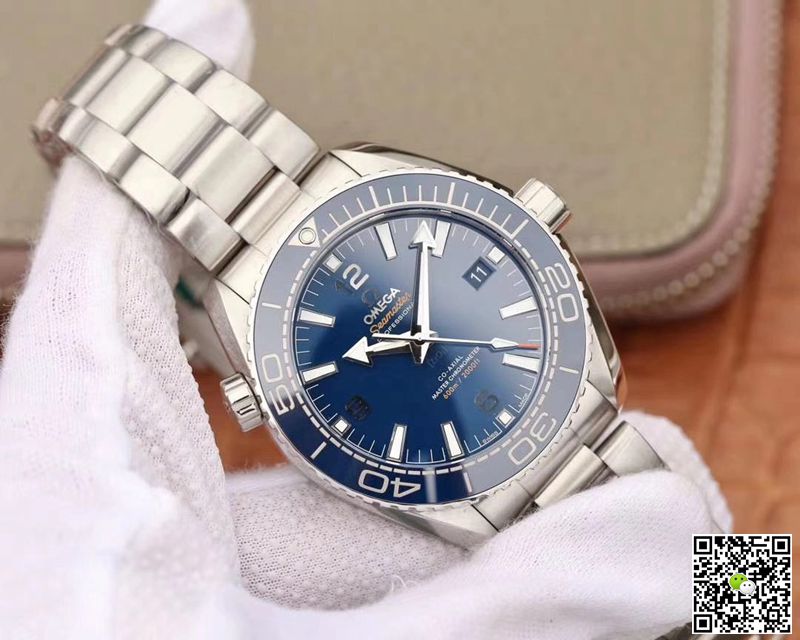Replica 0me*ga Seamaster 215.30.44.21.03.001 1:1 Best Edition VS Factory Blue Ceramic Dial Swiss 8900