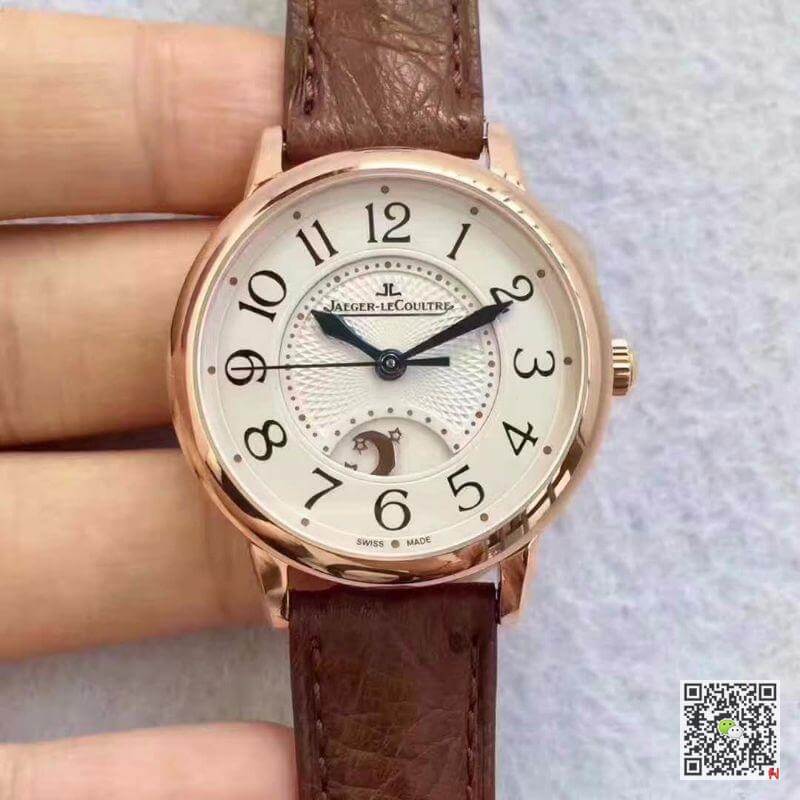 Jaeger Lecoultre Replica Rendez-Vous 3612420 1:1 Best Edition Swiss ETA898D/1 Brown Leather Strap