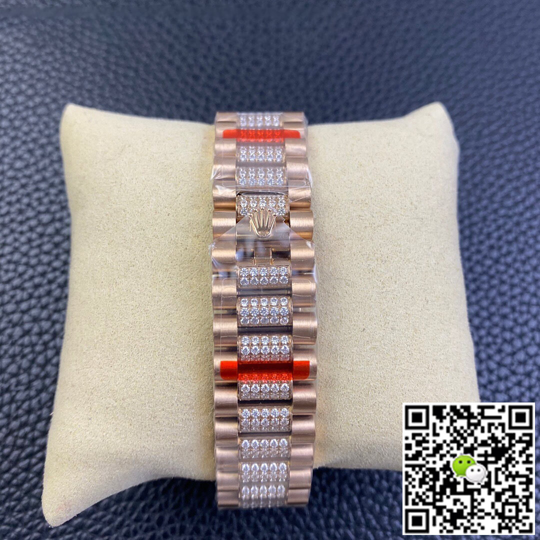 Replica R01ex Day Date M128345rbr-0041 1:1 Best Edition EW Factory Brown Dial