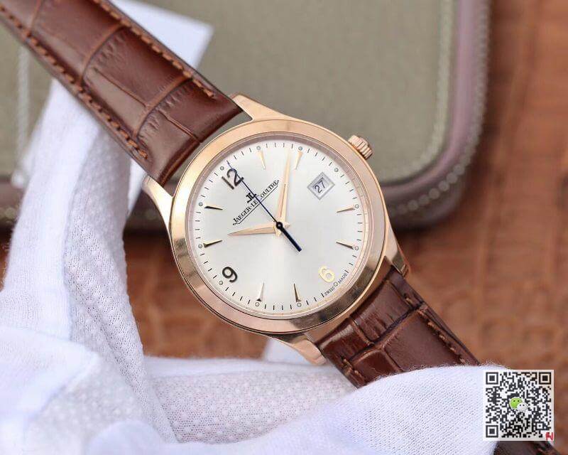 Replica Jaeger LeCoultre Master Control Date Q1542520 18K Rosegold Case ZF Factory 1:1 Best Edition Swiss ETA9015 White Dial
