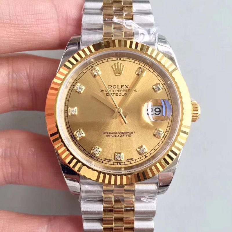 Replica R01ex Datejust II M126333-0012 1:1 Best Edition Stainless Steel 410L and 18K Yellow Gold Bracelet