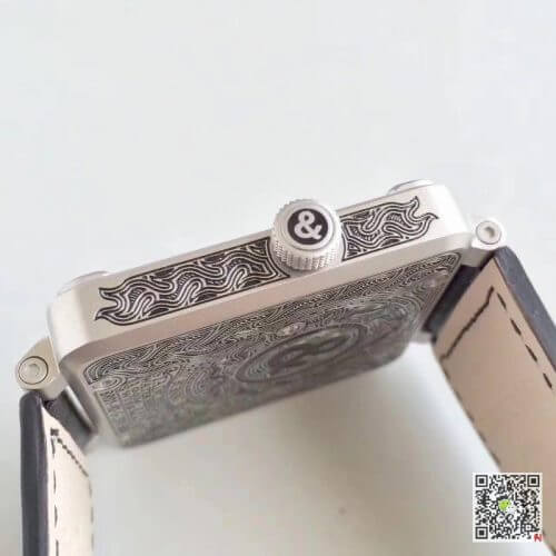 Replica Bell   Ross BR 01 Men Watches 1:1 Best Edition Swiss ETA9015 Black Leather Strap