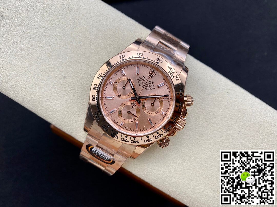Replica R01ex Daytona M116505-0012 1:1 Best Edition BT Factory Rose Gold