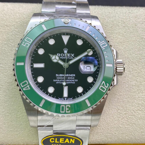 R01ex Submariner Replica 126610 41MM 1:1 Best Edition Clean Factory Green Bezel