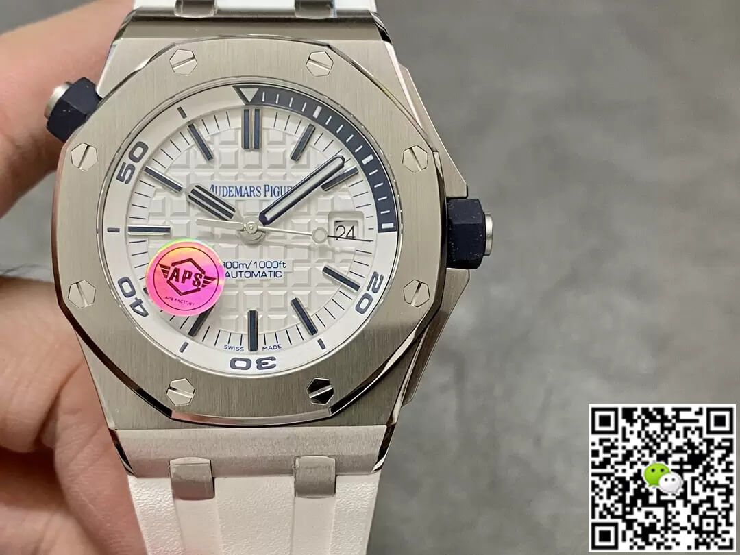 Replica Audemars P1g*et Royal Oak Offshore 15710ST.OO.A010CA.01 1:1 Best Edition APS Factory White Dial
