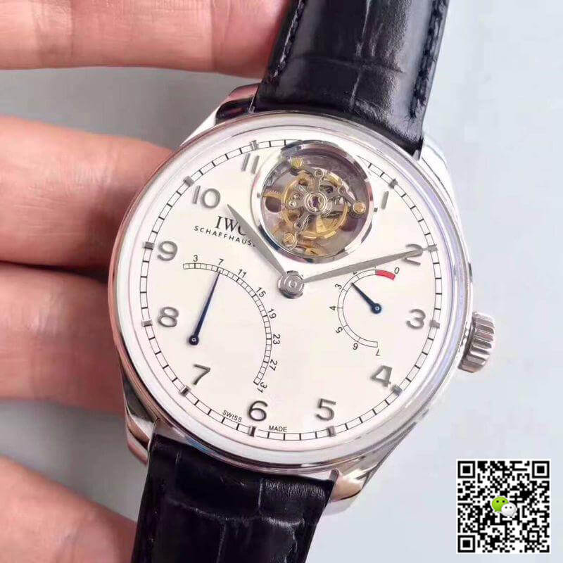 IWC Replica Portuguese Tourbillon IW504601 YL Factory 1:1 Best Edition Swiss Tourbillon White Dial