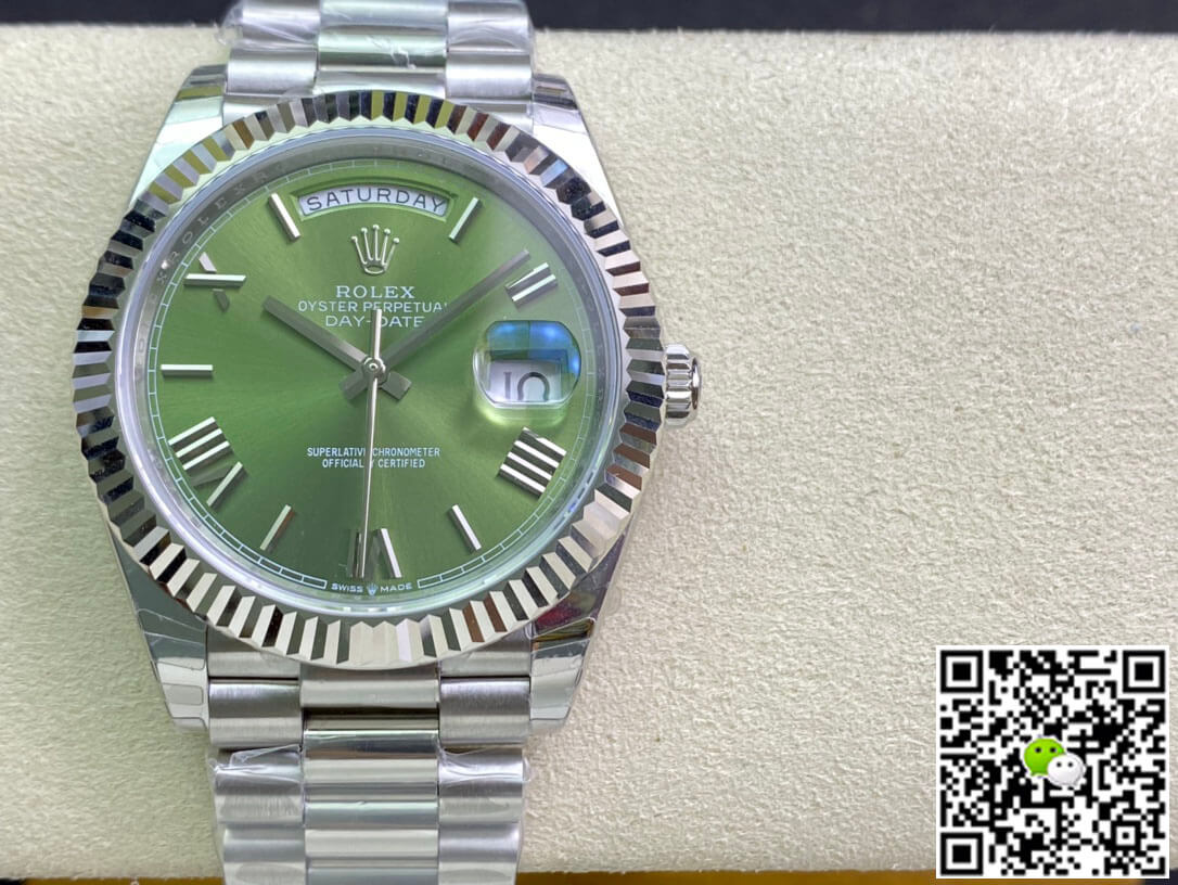 Replica R01ex Day Date M228239-0033 1:1 Best Edition EW Factory Olive Green Dial