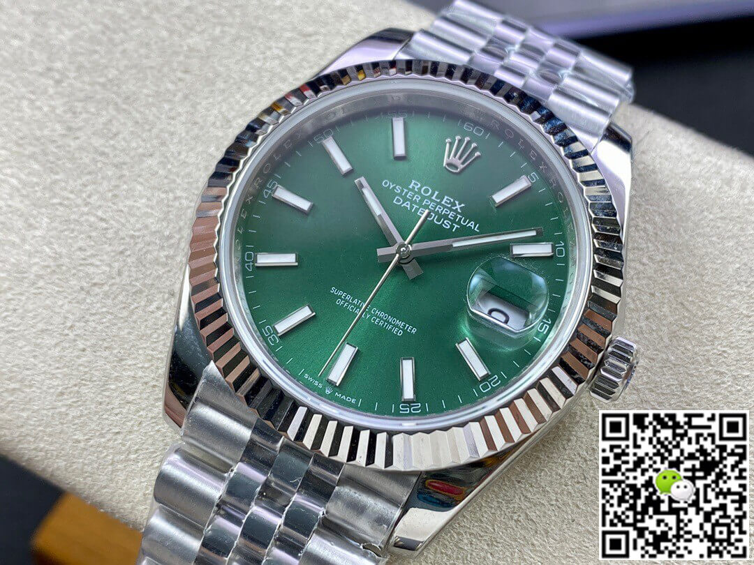 Replica R01ex Datejust M126334-0028 41MM 1:1 Best Edition EW Factory Green Dial