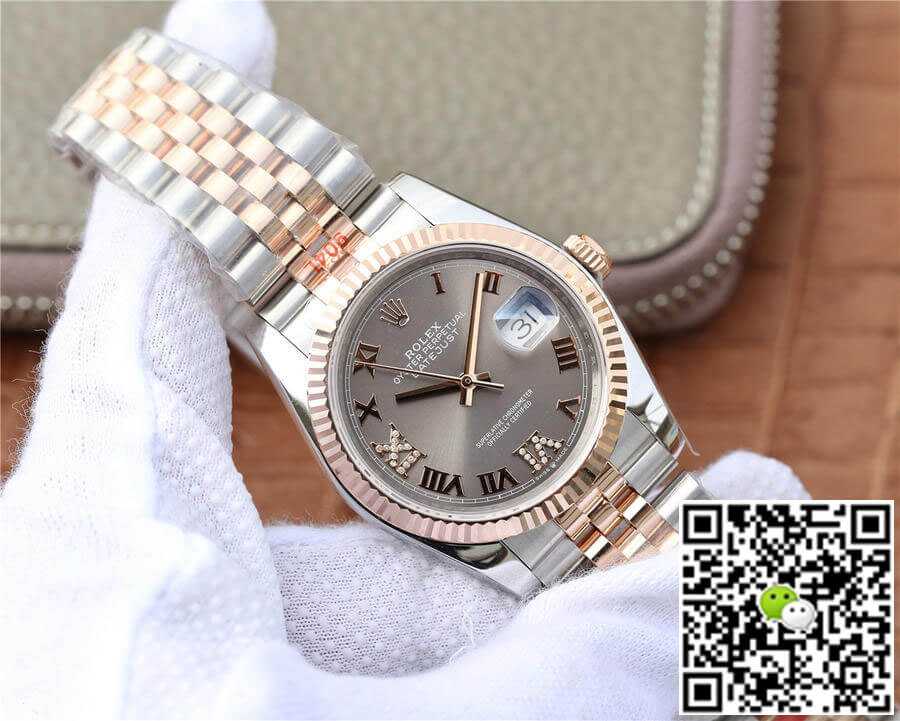 Replica R01ex Datejust M126231-0023 36MM 1:1 Best Edition GM Factory Grey Dial