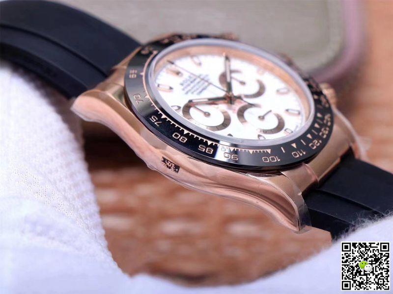 R01ex Daytona Replica M116515LN-0019 1:1 Best Edition Noob Factory White Dial Swiss ETA4130