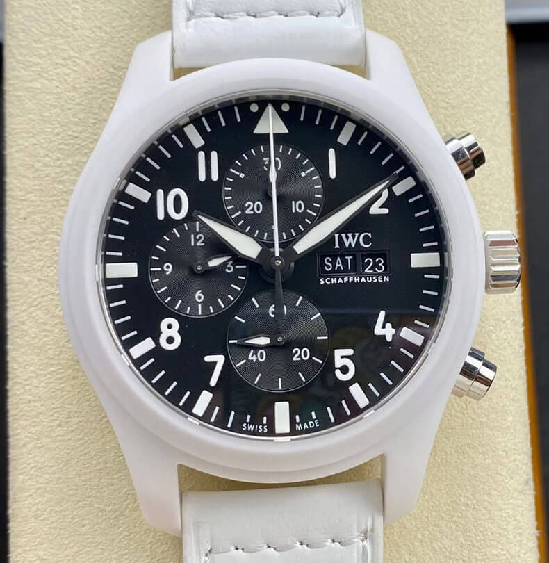 Replica IWC Pilot TOP GUN IW389105 Lake Tahoe 1:1 Best Edition TPS Factory Black Dial