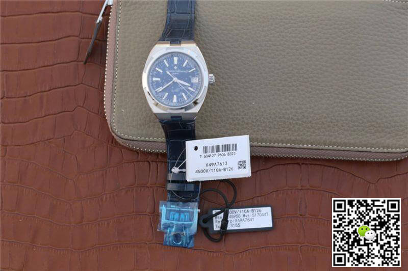Vacheron C0nstan1n Replica Overseas 47040 JJ Factory 1:1 Best Edition Swiss ETA9015 Blue Dial