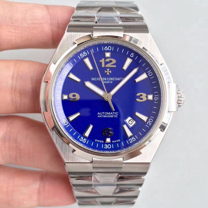 Vacheron C0nstan1n Replica Overseas 47040 JJ Factory 42mm 1:1 Best Edition Swiss ETA9015 Blue Dial