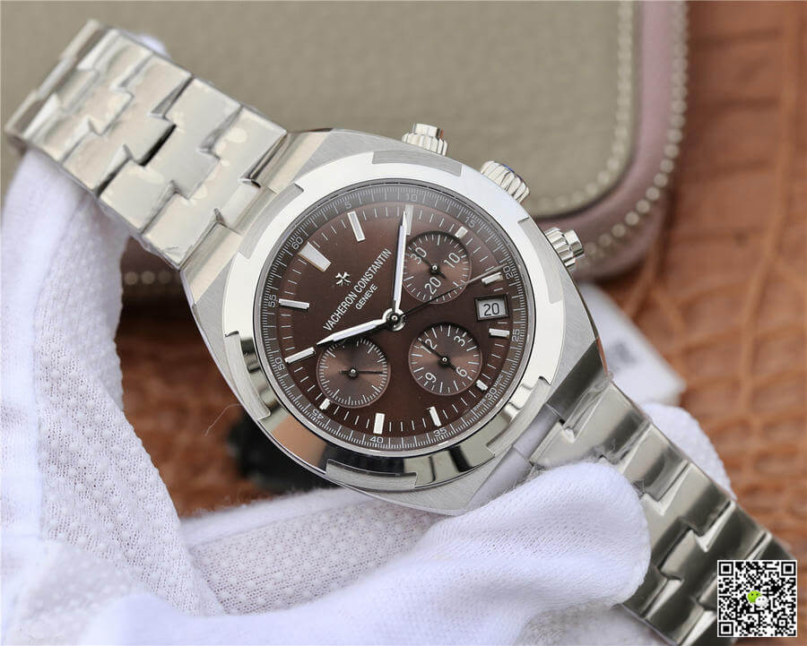Replica Vacheron C0nstan1n Overseas 5500V/110A-B147 1:1 Best Edition 8F Factory V2 Brown Dial