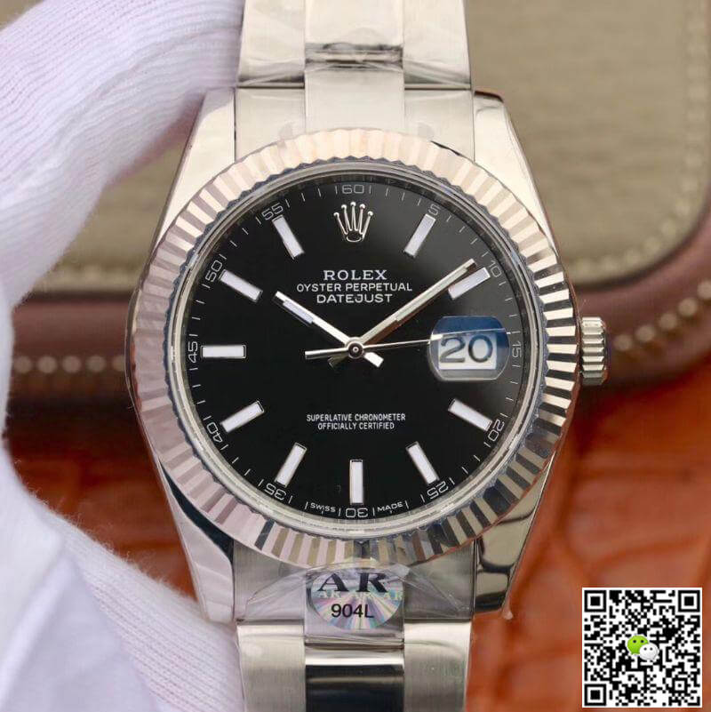 Replica R01ex Datejust 126334 41mm Men Watches 1:1 Best Edition Black Dial